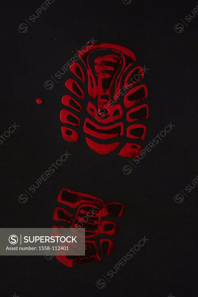 Track, shoe-mark, bloody, tracks, humanly, shoe, man-shoe, shoe-brine, blood, footprint, footprint, sole-mark, patterns, sole, profile, mark, color re...