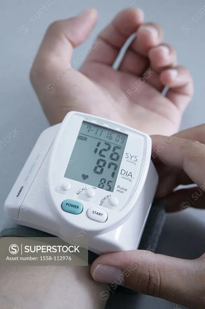 Men´s-hands, wrist, blood pressure-measuring instrument digitally, man, hands, blood pressure-measurement, blood pressure-fairs, blood pressure, pulse...