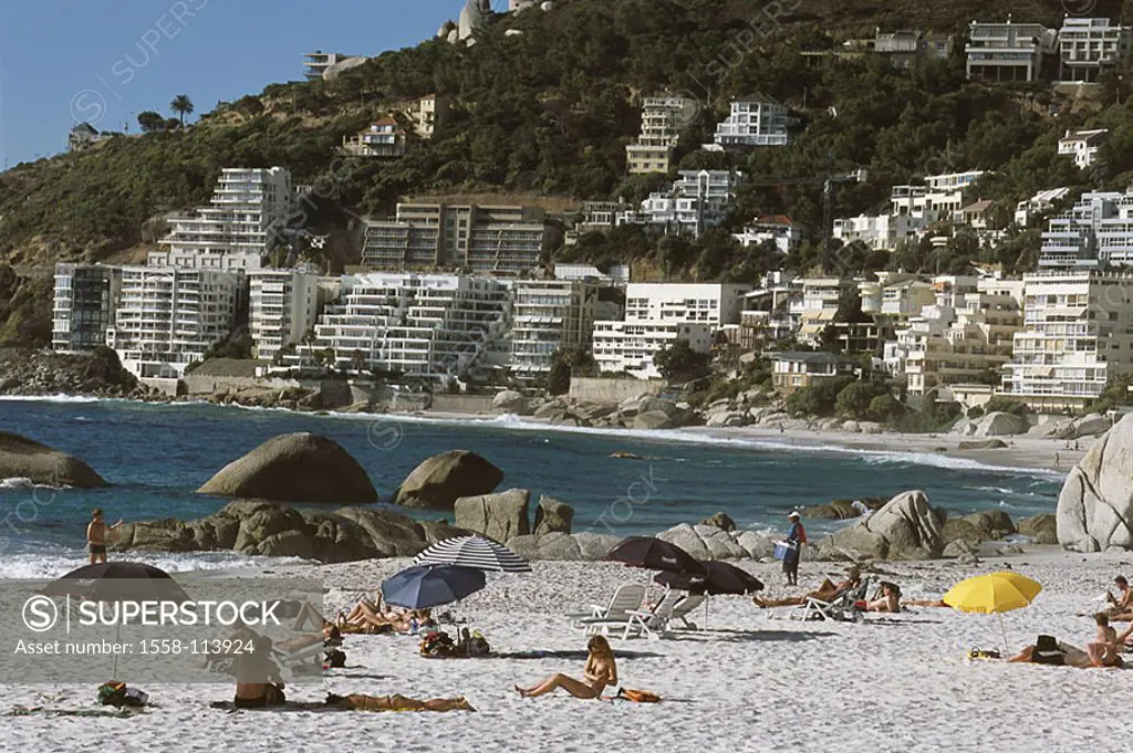 South Africa, province west-cape Cape town suburb Clifton, place-opinion, beach, sea, swimmers, no models cape-province, cape-peninsula, coast, Appart...
