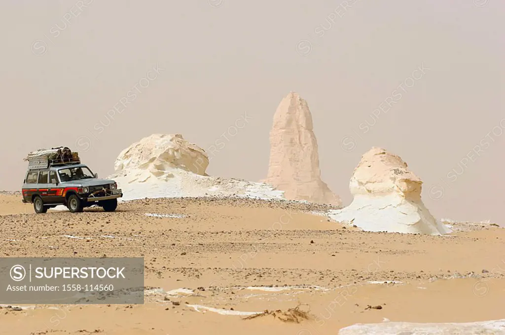 Egypt, Libysche desert, terrain-cars, rock-formations, nature, live-adversely, vegetation-loosely, heat, dryness, dusty, sandy, white desert, rocks, l...