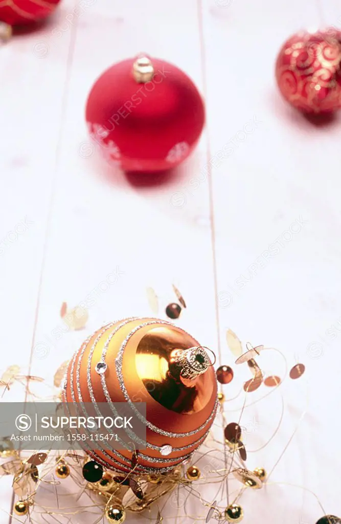 Wood-floor, Christian-tree-balls, detail, Advent, Christmas, tree-jewelry, Christian-tree-jewelry, balls, ornament, decoration, Christmas-jewelry, sym...