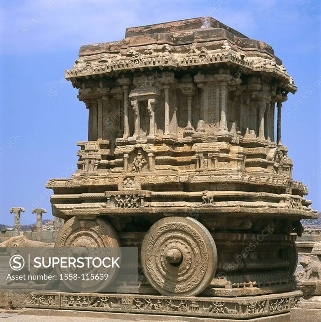 India, Karnataka, Hampi, Vijayanagar ruin-city, temples, Asia, ´city of the victory´, Vijayanagara, Virupaksha, tower, construction, architecture, arc...