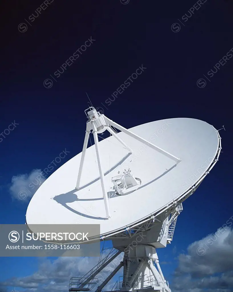 USA, New Mexico, Socorro, radio-telescope, detail, series, North America, national Astronomy Observatory Very Large Array V L A , reception-installati...