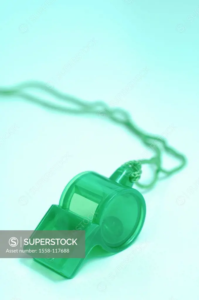 Whistle, green, referee-accessories, referee-pipe, pipe, whistle, symbol, football, referees, whistle, blew the whistle, whistles, starts, blows the w...