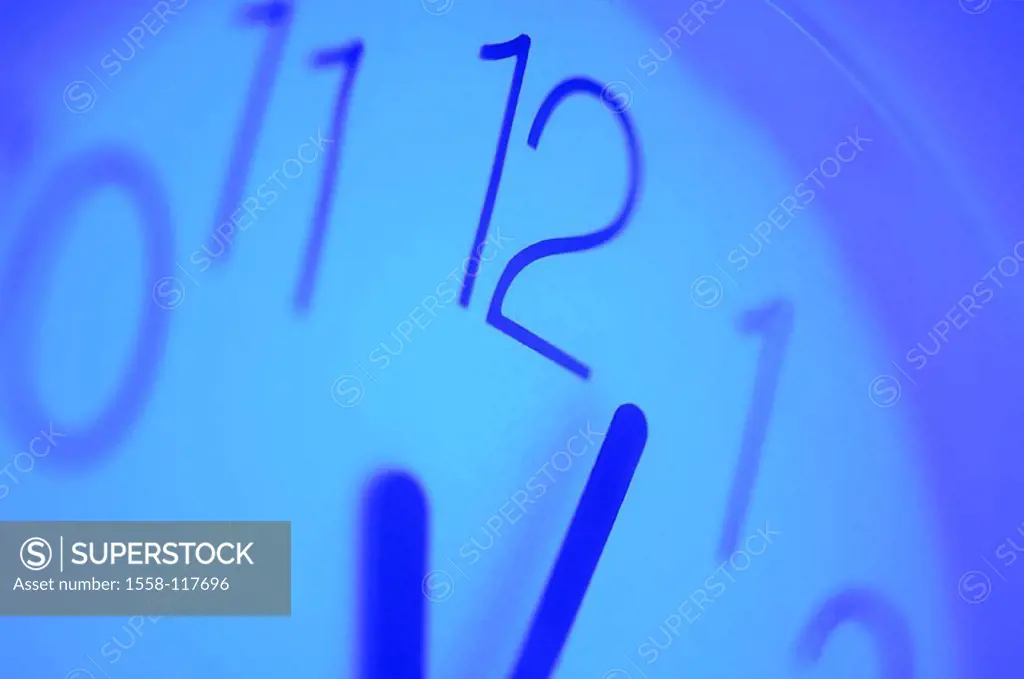 Clock, digit-leaf, pointers, detail, wall-clock, mechanically, time, time, time-ad, date, timing, symbol, punctuality, unpunctuality, Weckzeit, concep...