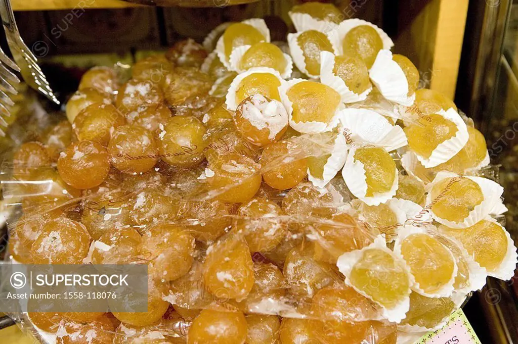 France, Menton, confectionery, fruits, business, candies specialties, candies mini-oranges oranges small fruits, citrus fruits, glaze, sugar, sweetly,...
