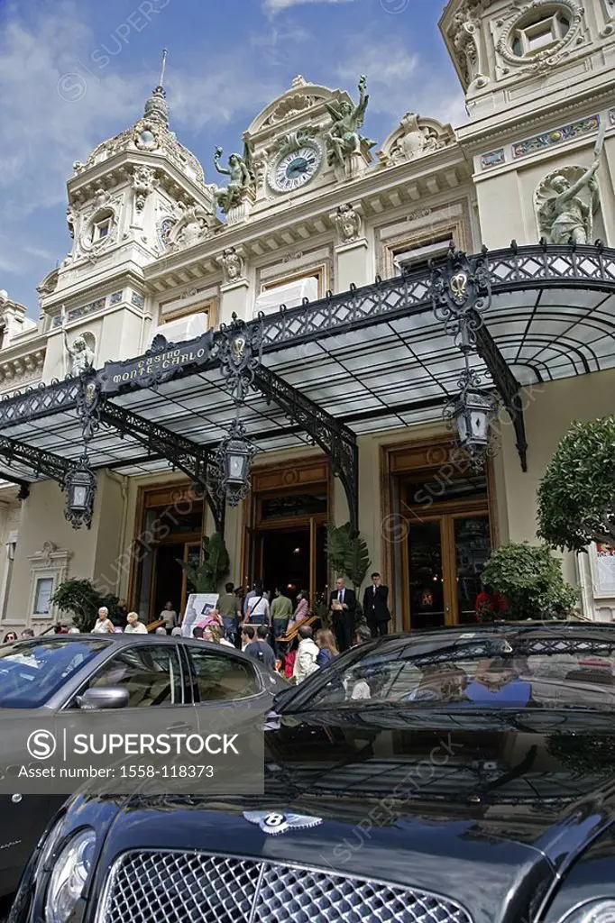 Monaco, Monte Carlo, Spielcasino, luxury-cars, detail,