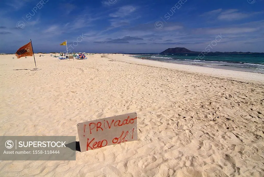 Spain, Canaries, island Fuerteventura, Playas de Corralejo, beach,