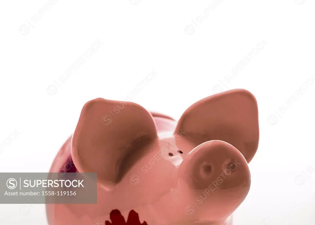 Finances save savings-pig, pink, detail, thrift, savings, spared investment future provision old-age-provision, nest eggs, pocket money, reserve, hous...