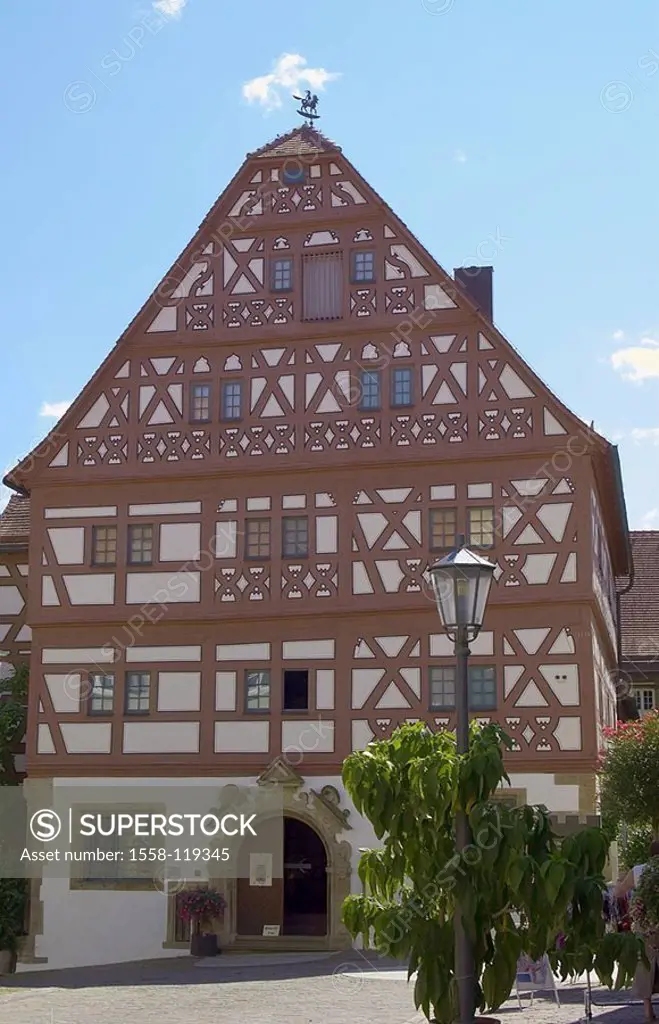Germany, Baden-Württemberg, Bietigheim-Bissingen, timbering-house, urban gallery, city, Bietigheim, city-opinion, old part of town, buildings, archite...