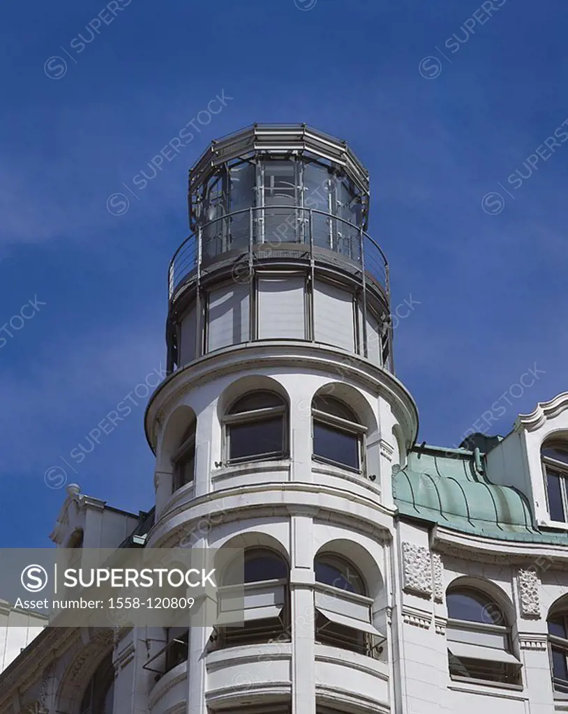 Germany, Hamburg, new embankment, buildings, old, detail, facade, tower, glass-construction, city, Hanseatic town, storage-city, harbor-city, house, b...