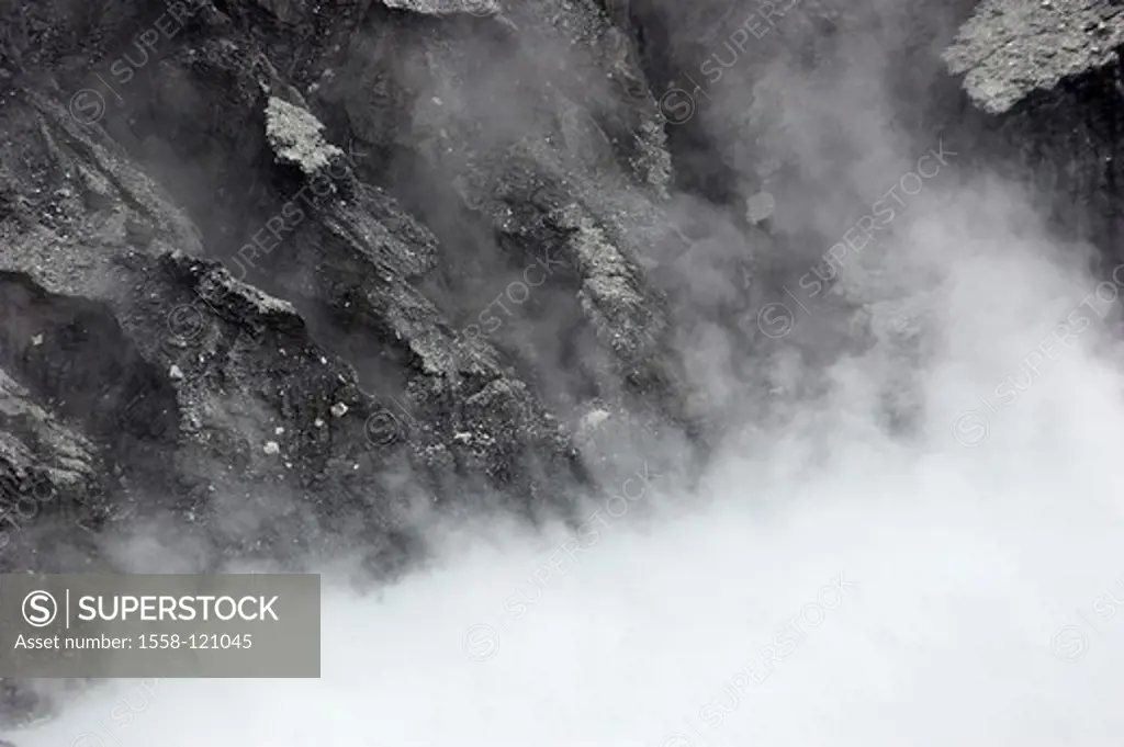 Costa Rica, Alajuela, volcano Poas, actively, craters, Fumarole, smoke, central-America, nature, Vulkanismus, volcano, volcanically, activity, crater-...