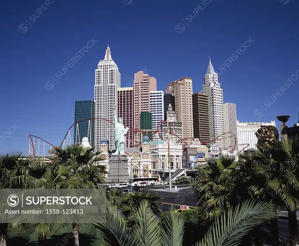 USA, Nevada, Las Vegas, hotel, Casino, ´New York New York´, no property release, series, North America, West coast, city, player-city, amusement-cente...