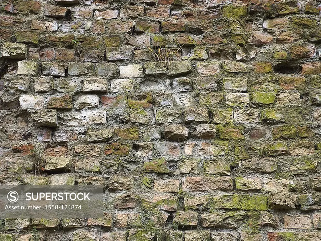 Wall, old, weathers, detail, wall, stones stone-wall gray masoned nature-stone historically nature-stone-wall, history, construction, moss, plants, pa...