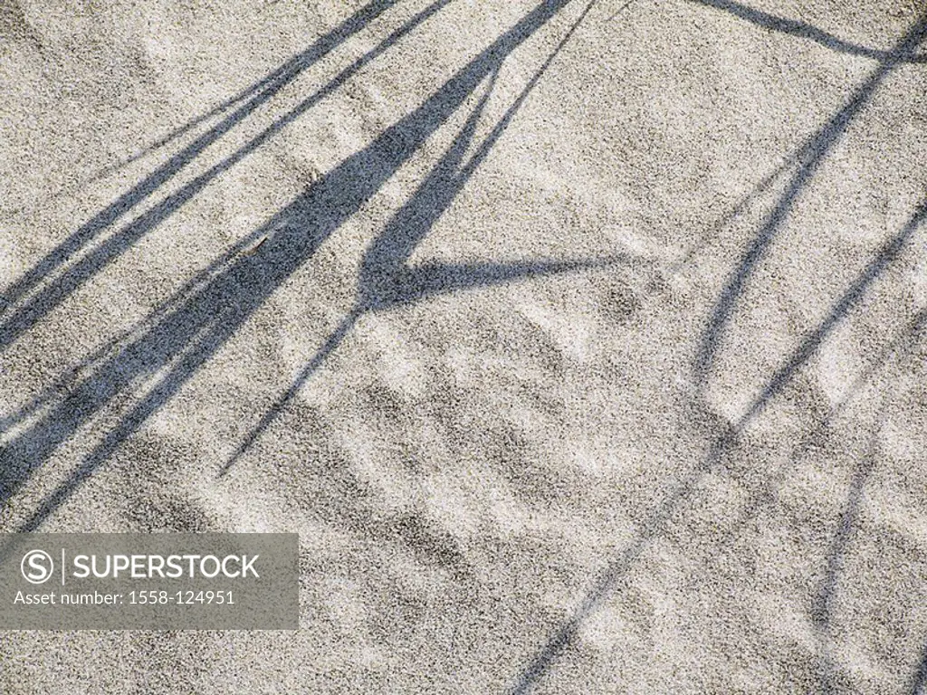 Sand, shadows, reed, close-up, detail, beach, sandy beach, silhouette, plants, nature, grass, reed, habitat, vegetation, coast, shores, nobody, only, ...
