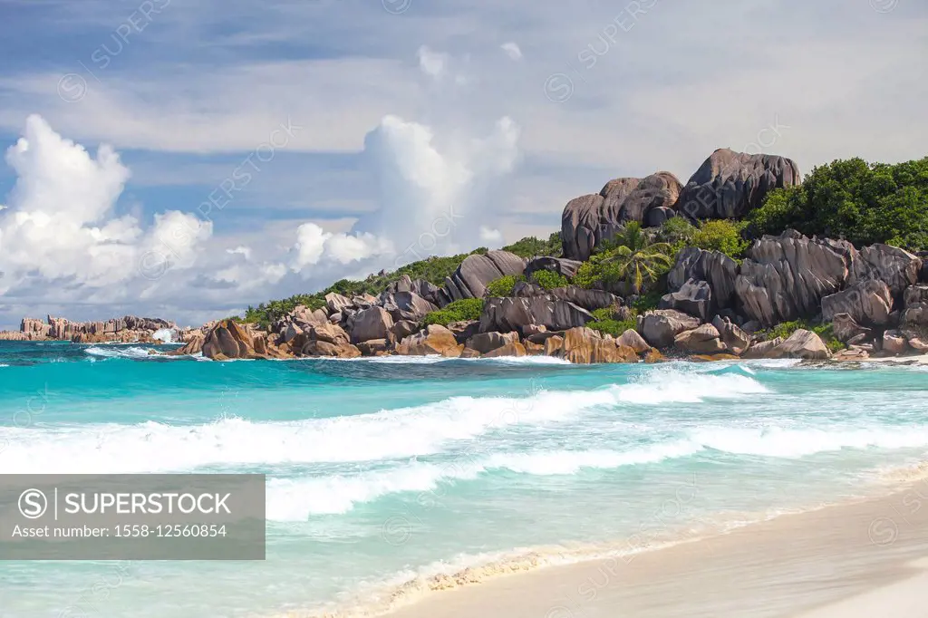 Grande Anse, La Digue, Seychelles, lonely dream beach
