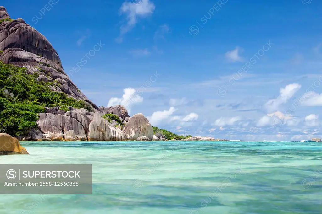 Anse Source d'Argent, La Digue, Seychelles, dream beach, granite rocks, clear water, Indian Ocean