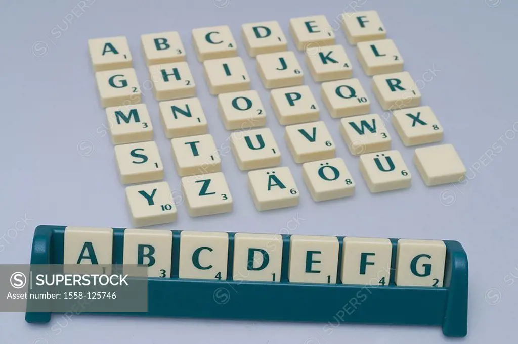 Scrabble, game-stones, alphabet, only editorially, series, quietly life, fact-reception, game, Buchstaben-Legespiel, Legespiel, lays society-game word...