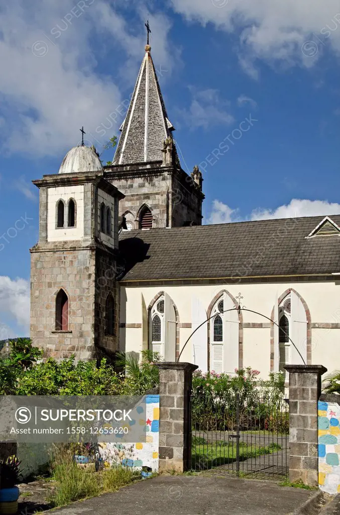 The Caribbean, Dominica, Roseau, Cathedral of Saint Patrick,