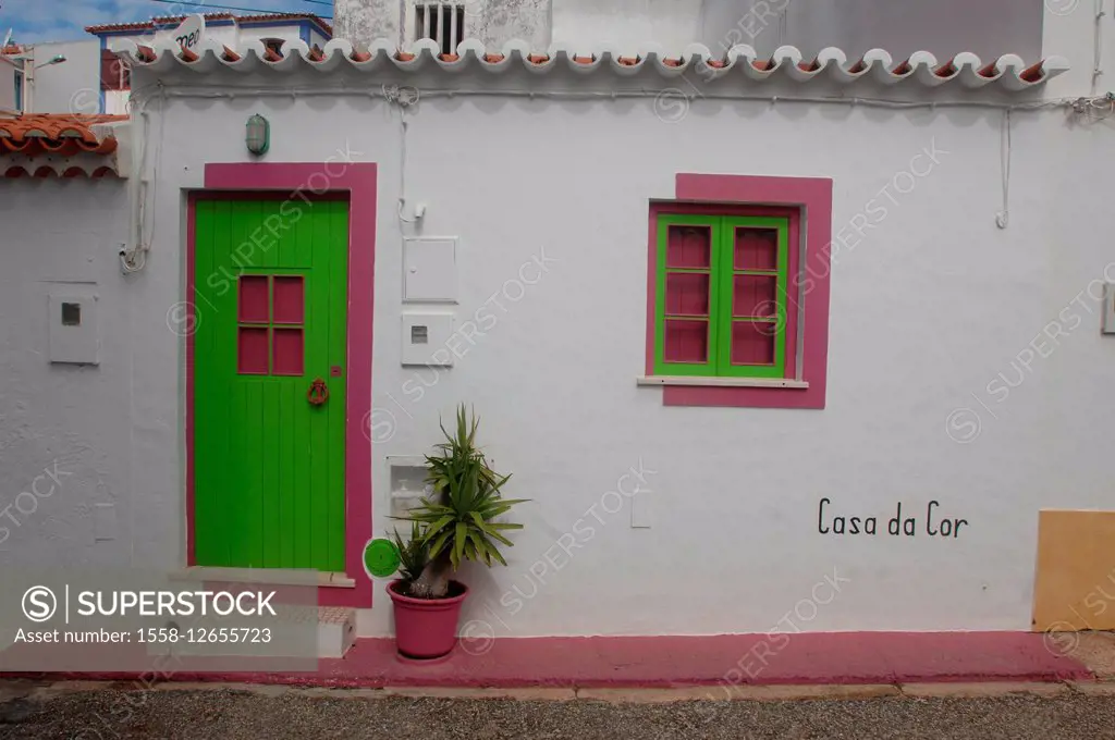 Portugal, Zambujeira do Mar, house, door