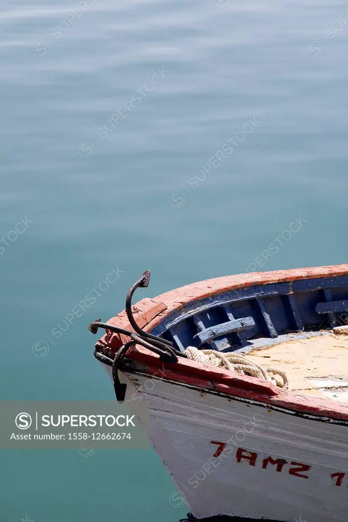 Fishing boat in Roquetas de Mar, Almeria Province, Andalusia, Spain
