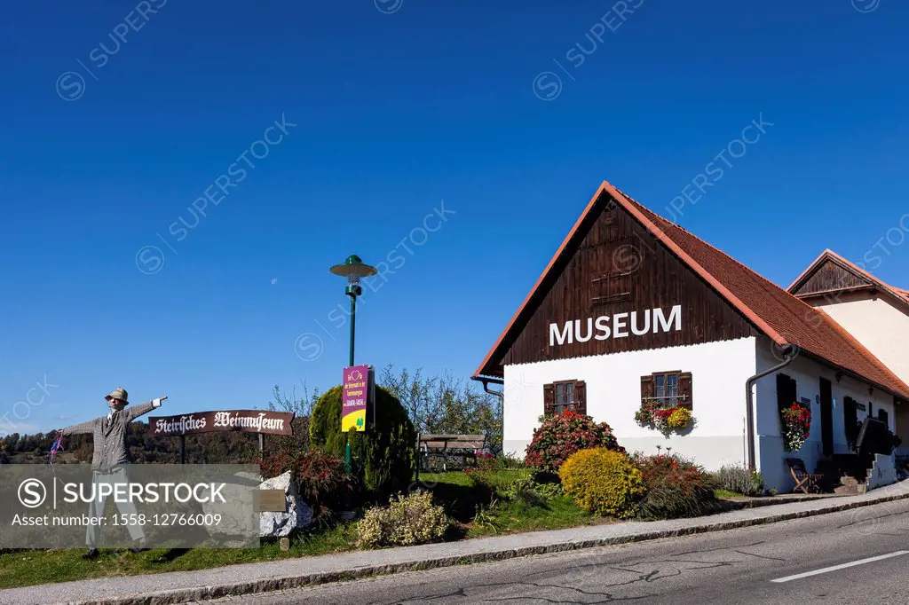 Europe, Austria, Styria, Kitzeck im Sausal, Styrian wine museum