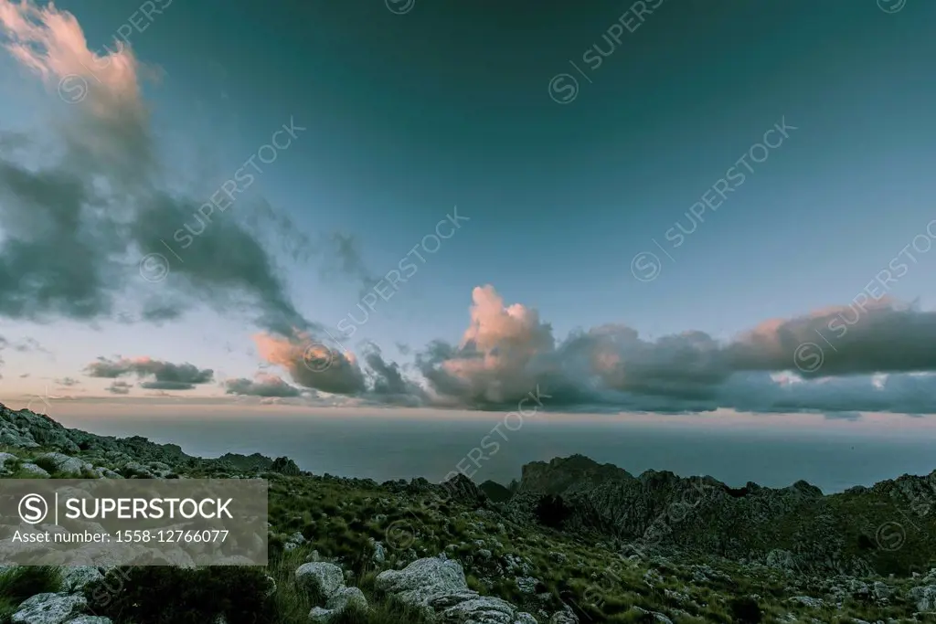 View on the Mediterranean Sea, Serra de Tramuntana