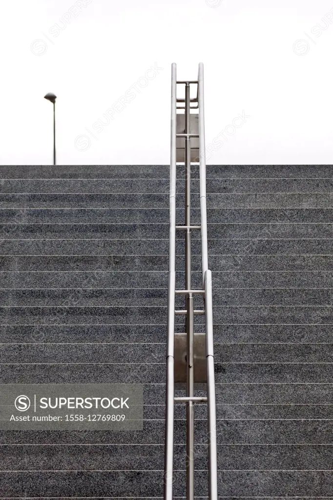 Concrete stairs from below