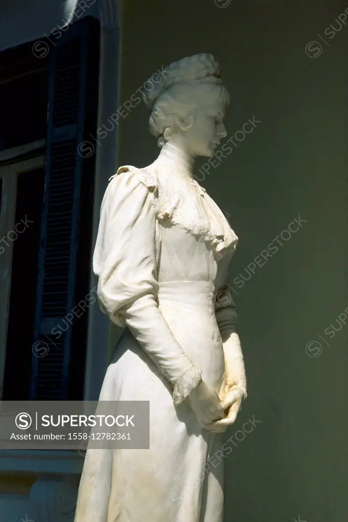 Achillion, marble statue, empress Sissi