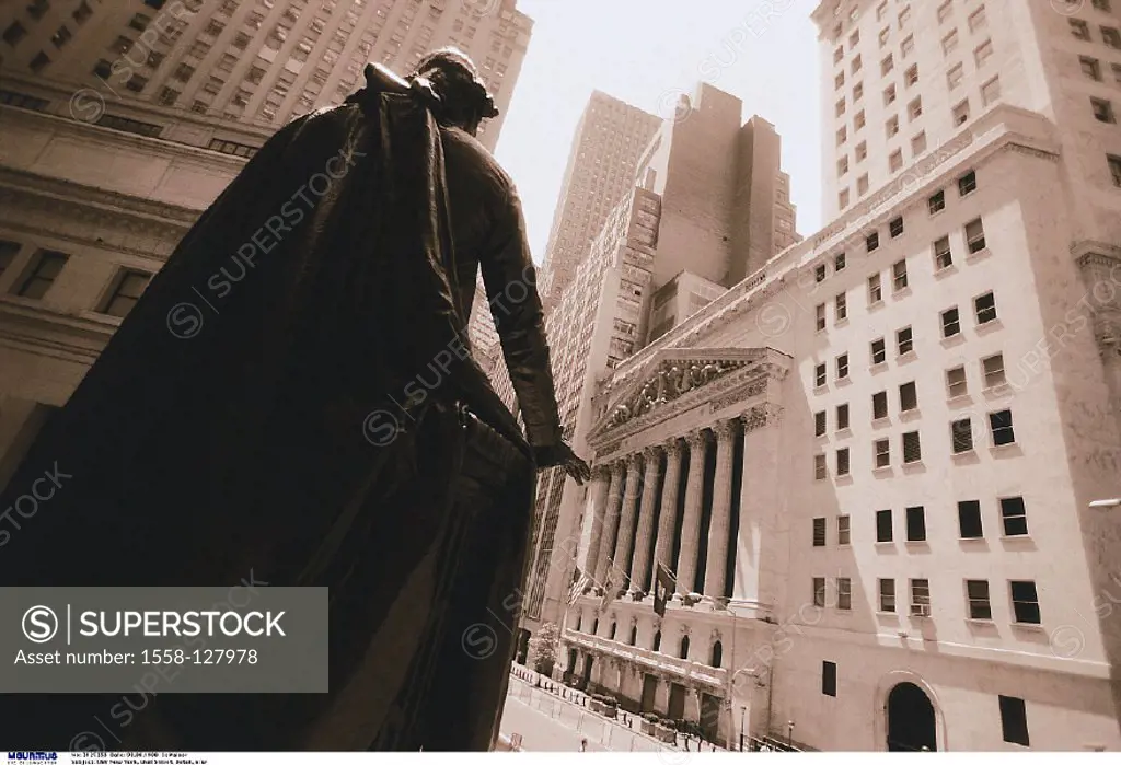 America, New York, Wall Street, Stock exchange
