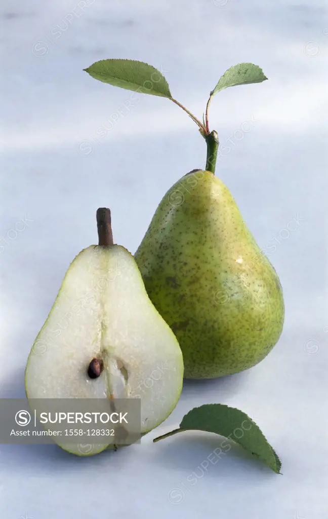 Pears, Leaves, Still life