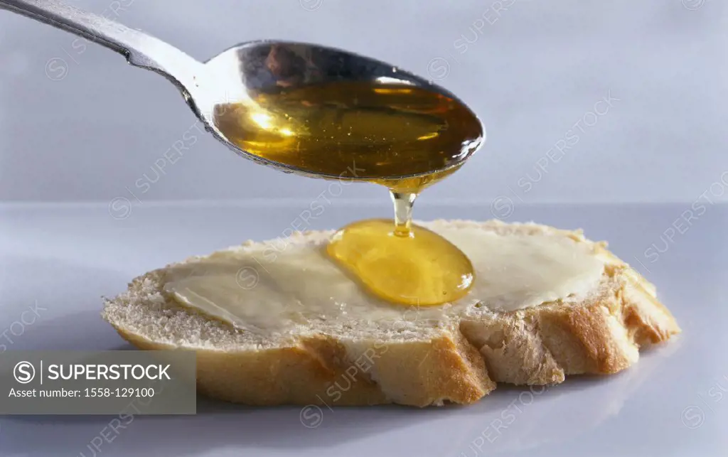 Spoon, Honey, Bread