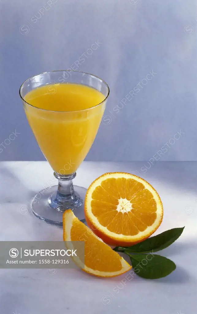 Orange juice, Glass, Oranges