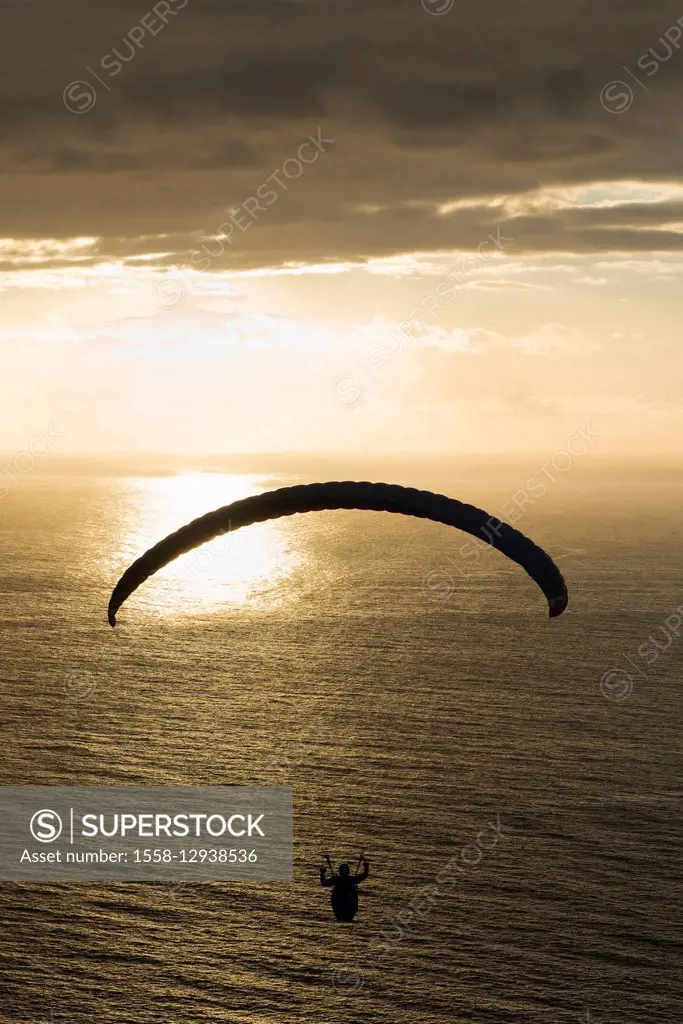 Paraglider, Island La Palma, Puerto Naos La Palma, Spain