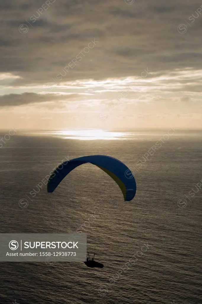 Paraglider, Island La Palma, Puerto Naos La Palma, Spain