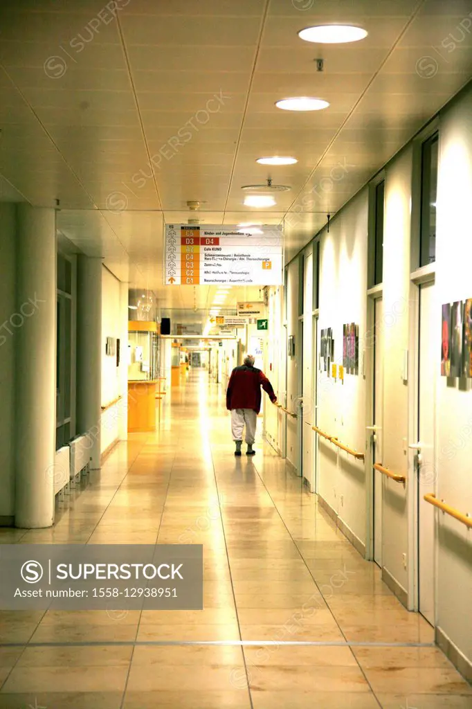Hospital, hospital floor, hall