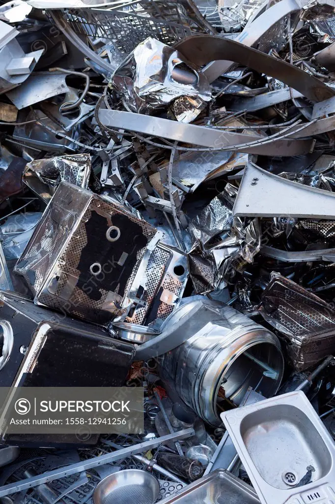 Scrap metal on a recycling yard