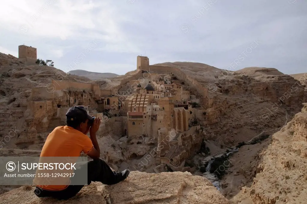 Mar Saba Monastery, Kidron valley, Palestine, Israel