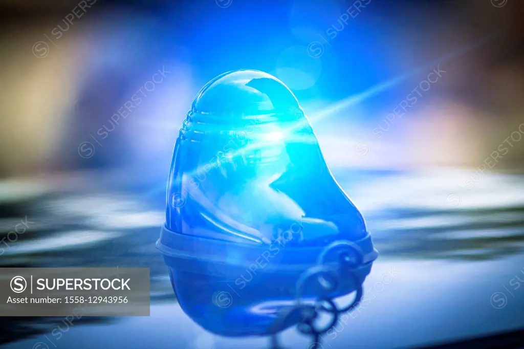 Police, blue light, police operation, police car