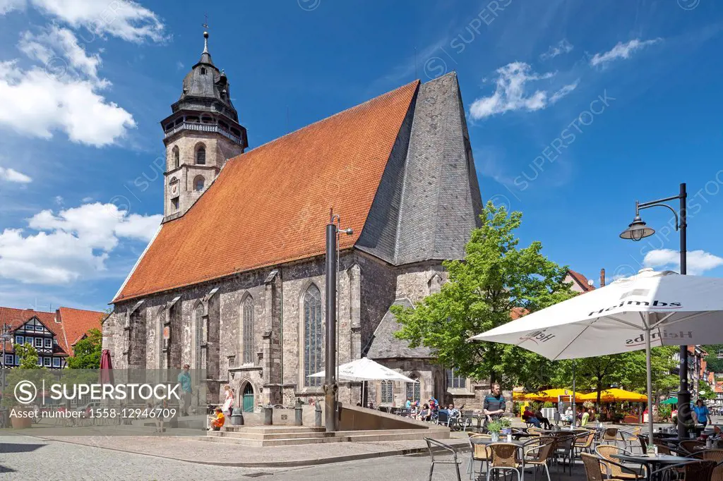 Germany, Hesse, Hanoverian Münden, Protestant Lutheran town church on the market place