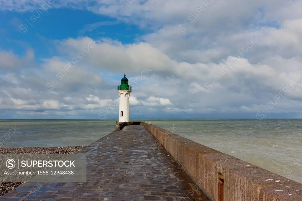 Lighthouse, Saint-Valery-en-Caux, Alabaster Coast, Normandy