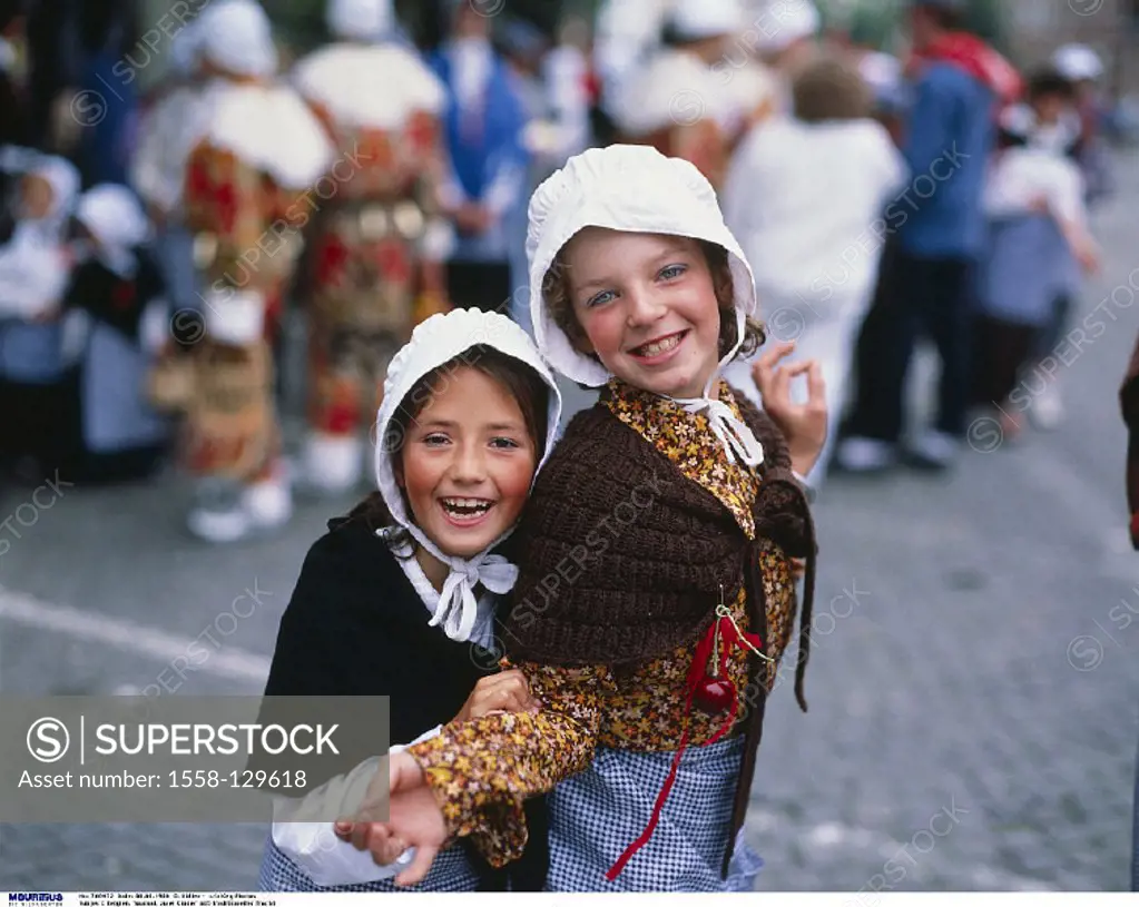 Belgium, Europe, Tournai, Girl, Traditional costume