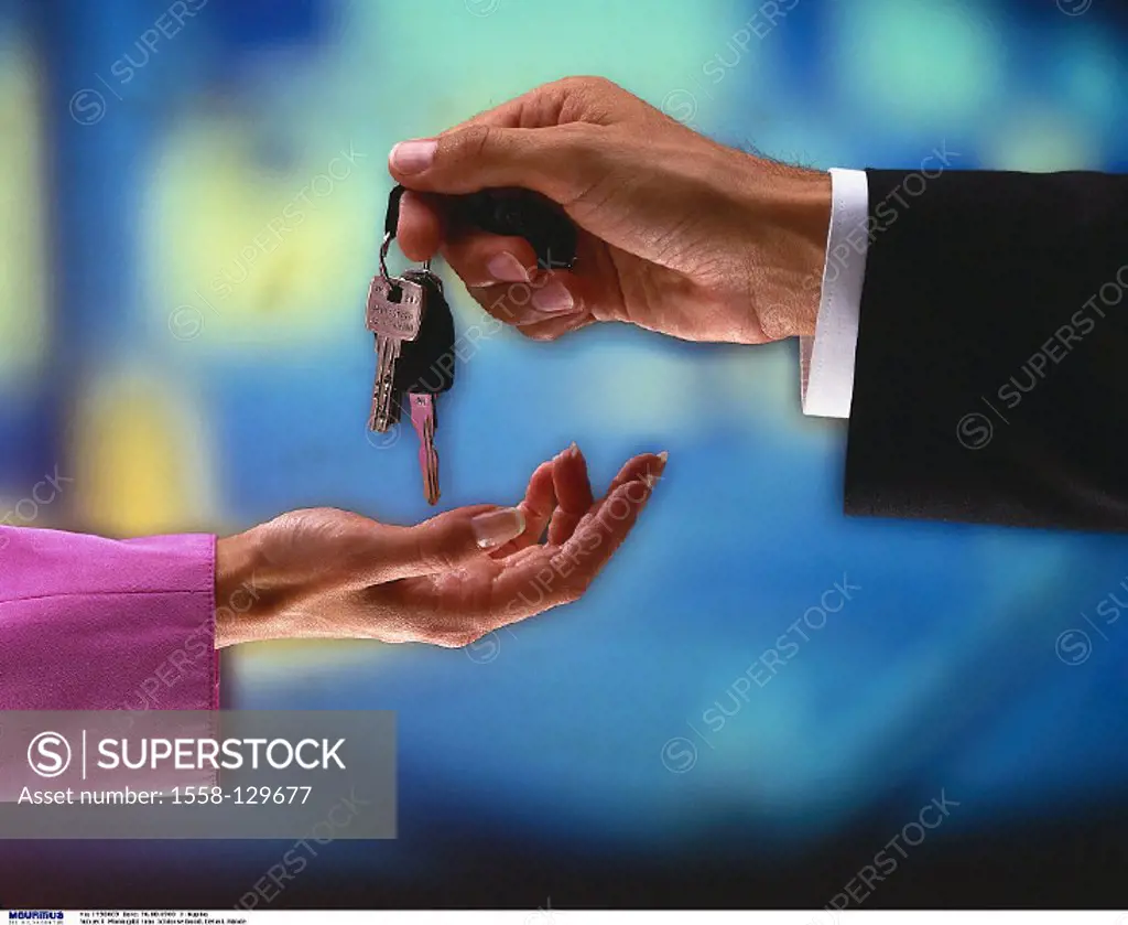 Hands, Bunch of keys, Handing-over