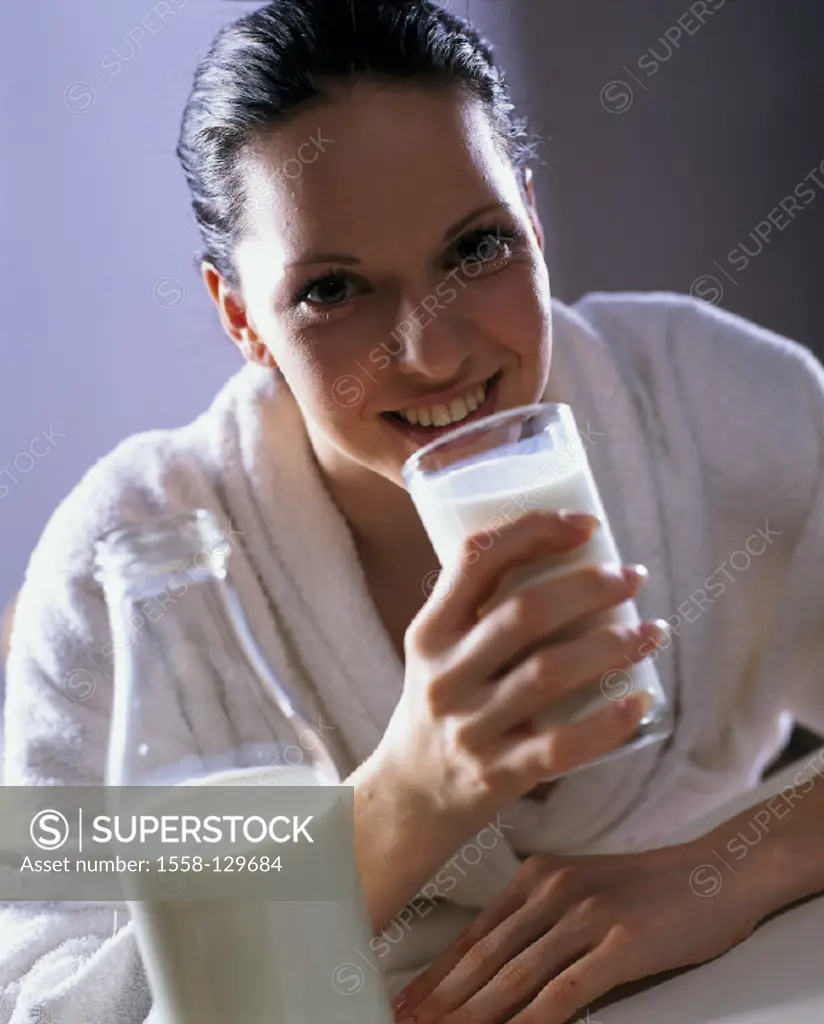 Woman, Milk, Portrait