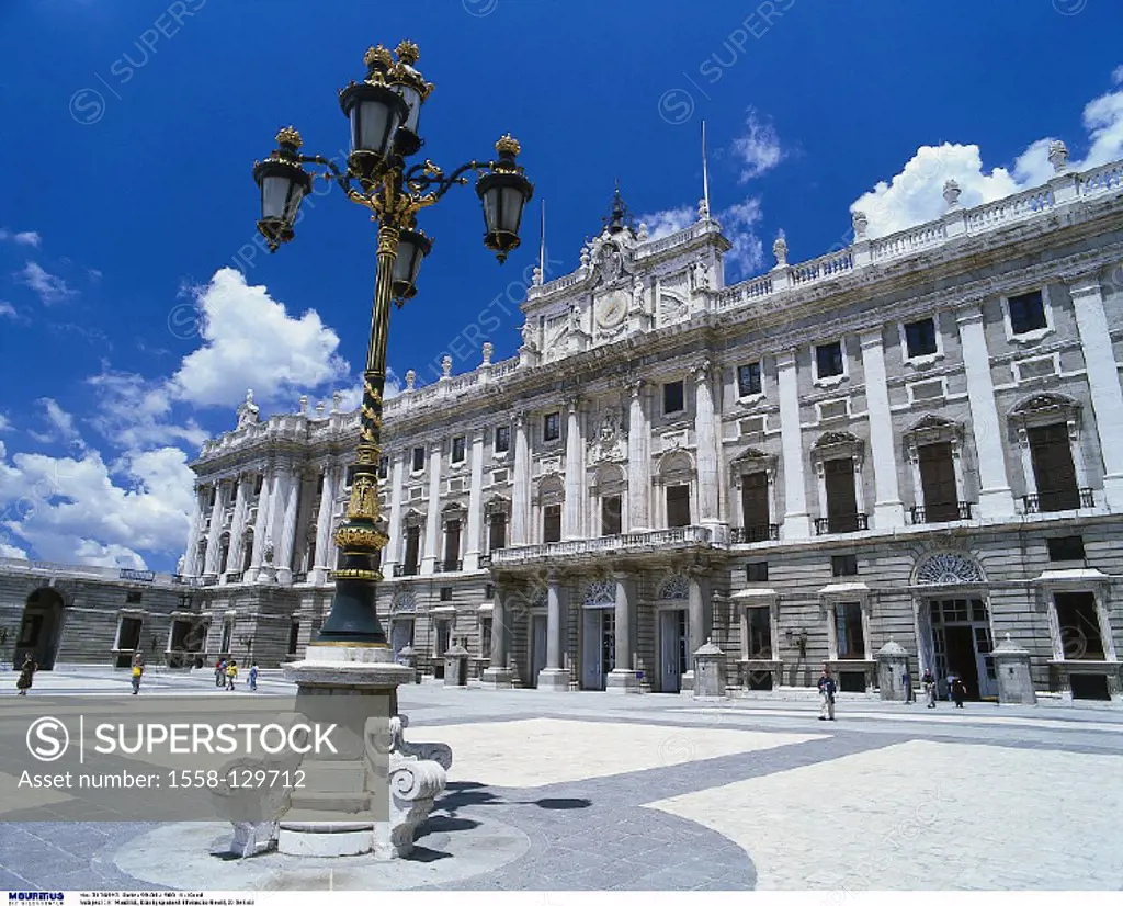 Spain, Madrid, King palace, Palacio Nacional, Palacio Real