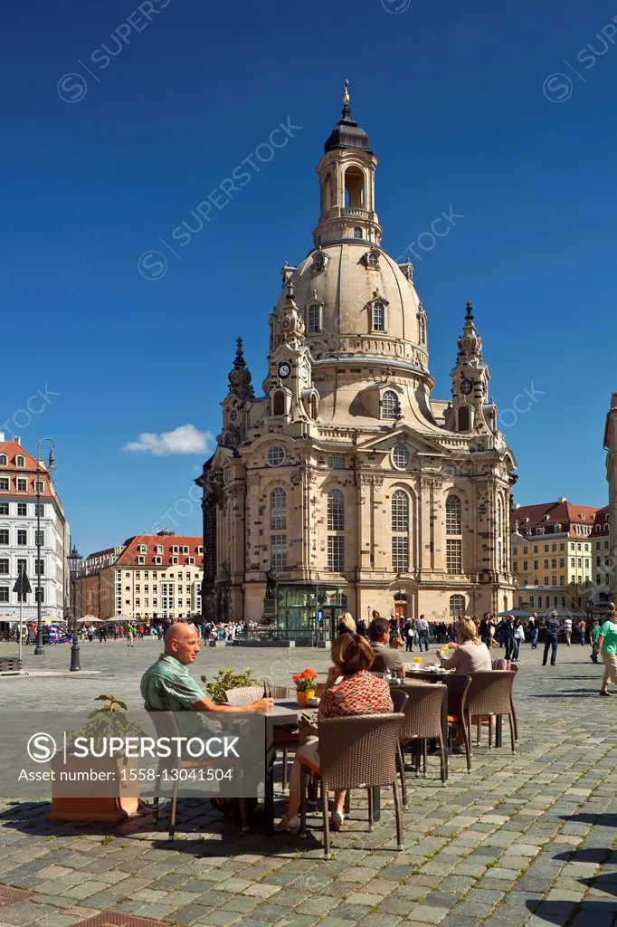 Germany, Saxony, Dresden, new market, Church of Our Lady,