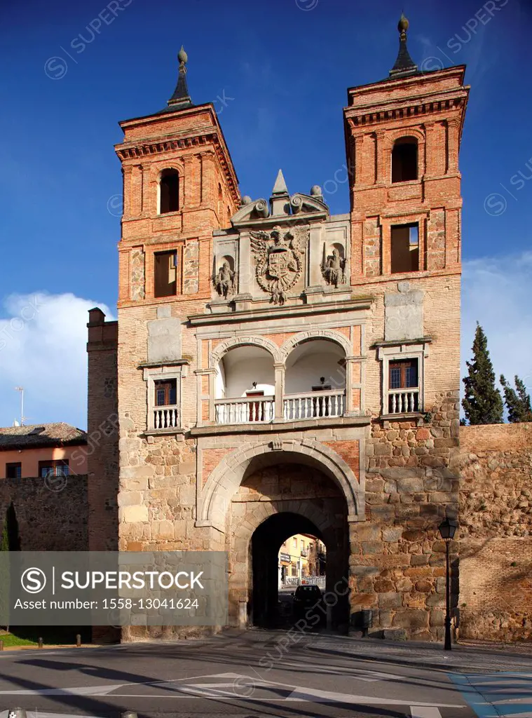 Spain, Toledo, Puerta de Bisagra,