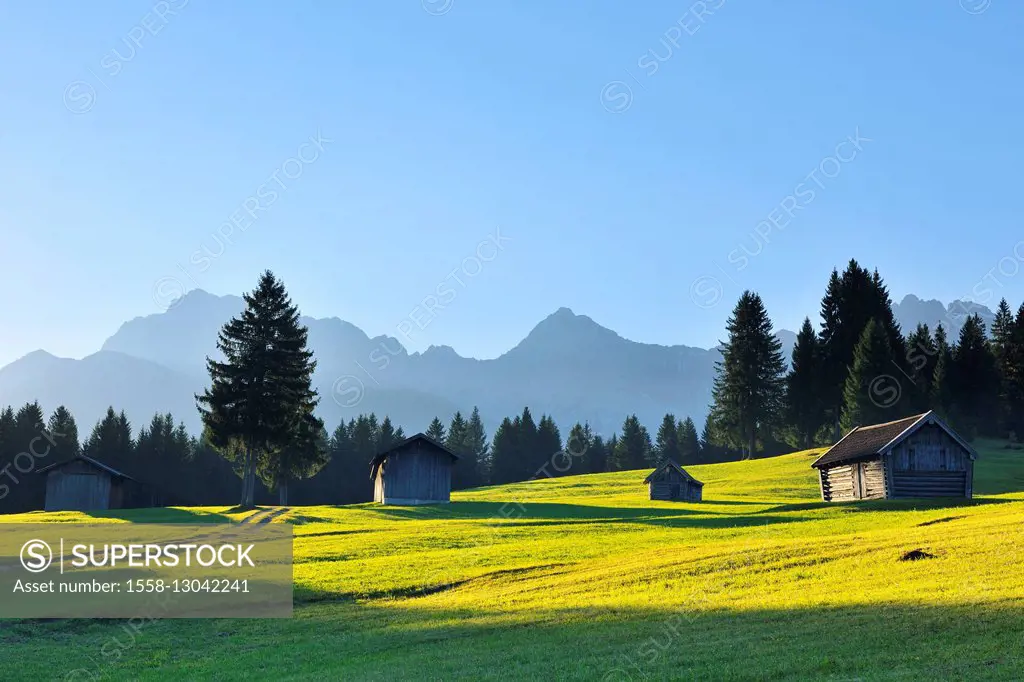 Barn, Klais, Werdenfelser Land, Upper Bavaria, Bavaria, Germany,
