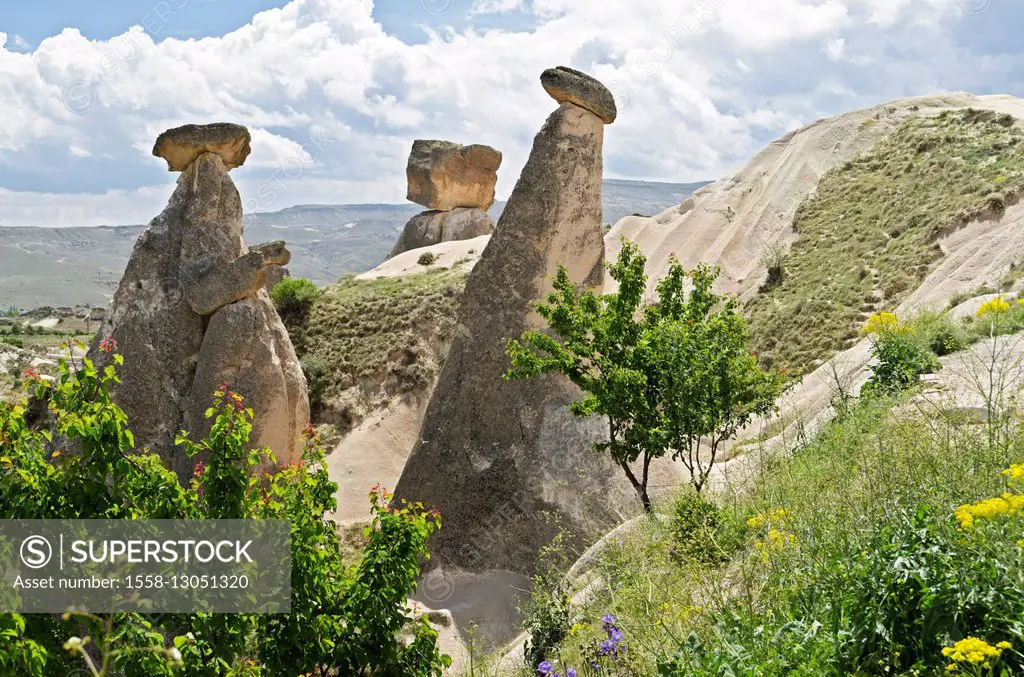 Turkey, Cappadocia, 'three graces',