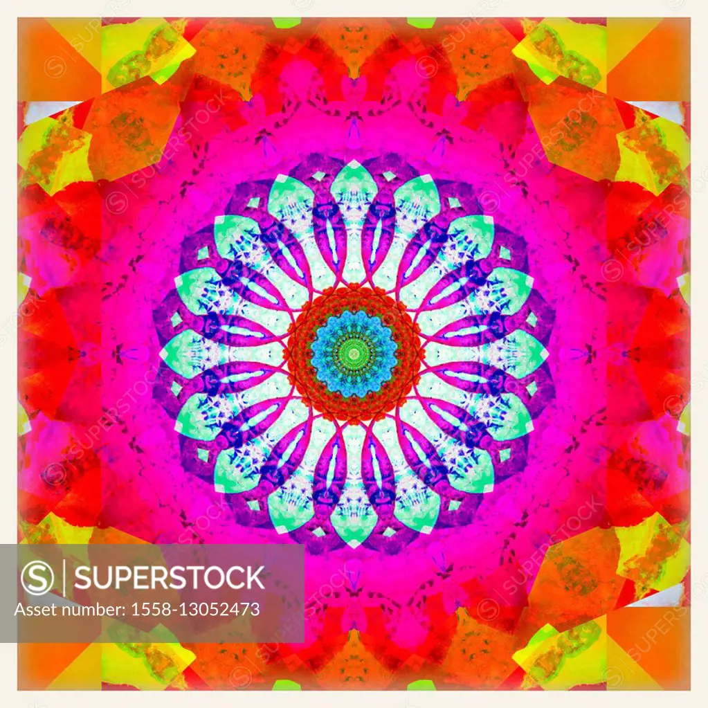 Mandala, colourful, 'Center Of Your Soul',